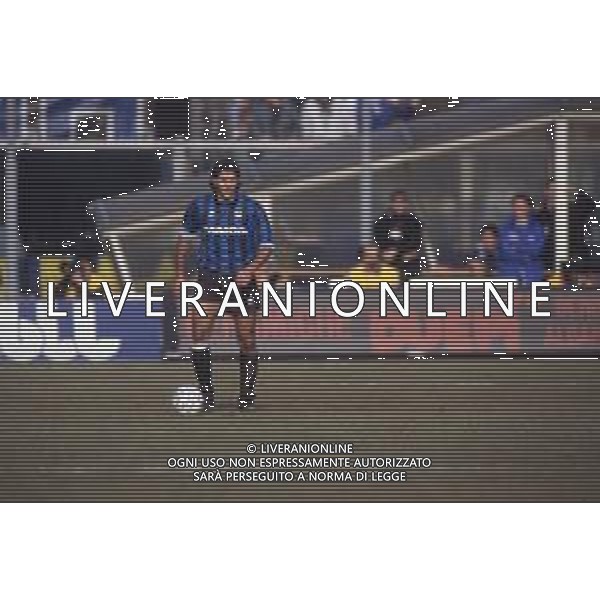 DIAP-RETROSPETTIVA TEBALDO BIGLIARDI CALCIATORE NELLA FOO TEBALDO BIGLIARDI CON LA MAGLIA DELL\'ATALANTA CALCIO NELL\'ANNO 1991-1992 AG ALDO LIVERANI SAS