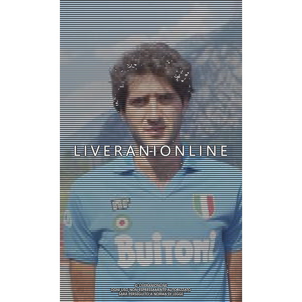 DIAP-RETROSPETTIVA TEBALDO BIGLIARDI CALCIATORE NELLA FOO TEBALDO BIGLIARDI CON LA MAGLIA DEL NAPOLI CALCIO AG ALDO LIVERANI SAS