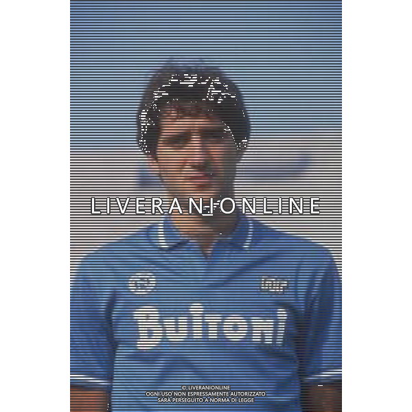 DIAP-RETROSPETTIVA TEBALDO BIGLIARDI CALCIATORE NELLA FOO TEBALDO BIGLIARDI CON LA MAGLIA DEL NAPOLI CALCIO AG ALDO LIVERANI SAS