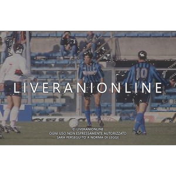 DIAP-RETROSPETTIVA ANTONIO CHAMOT CALCIATORE NELLA FOTO JOSE\' ANTONIO CHAMOT CON LA MAGLIA DEL PISA CALCIO NELL\'ANNO 1991-92 AG ALDO LIVERANI SAS