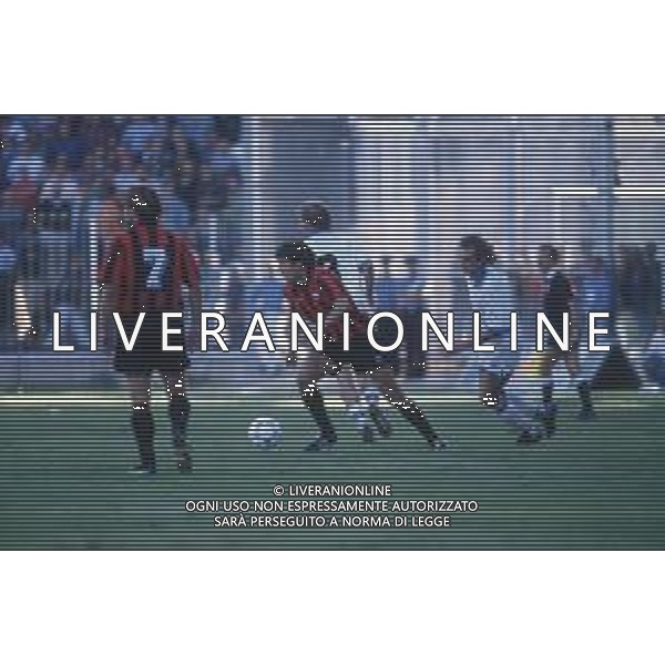 DIAP-RETROSPETTIVA ANTONIO CHAMOT CALCIATORE NELLA FOTO JOSE\' ANTONIO CHAMOT CON LA MAGLIA DEL FOGGIA CALCIO NLL\'ANNO 1993 AG ALDO LIVERANI SAS