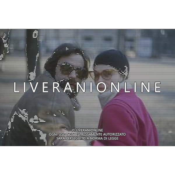 DIAP-RETROSPETTIVA MARTINE BROCHARD ATTRICE NELLA FOTO MARTINE BROCHARD CON FRANCO MOLE\' A TORINO NELL\'ANNO 1981 AG ALDO LIVERANI SAS