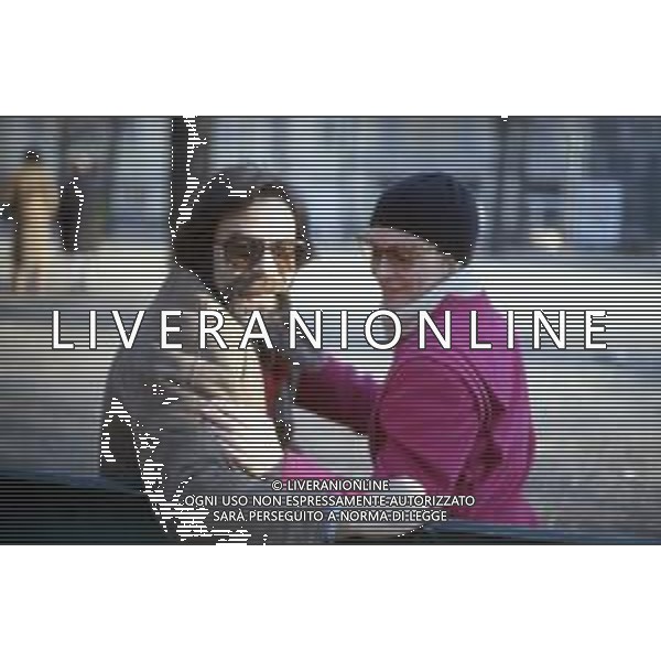 DIAP-RETROSPETTIVA MARTINE BROCHARD ATTRICE NELLA FOTO MARTINE BROCHARD CON FRANCO MOLE\' A TORINO NELL\'ANNO 1981 AG ALDO LIVERANI SAS