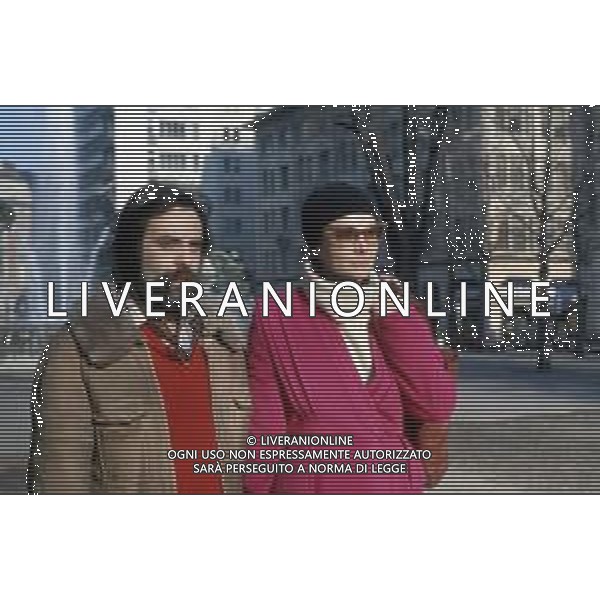 DIAP-RETROSPETTIVA MARTINE BROCHARD ATTRICE NELLA FOTO MARTINE BROCHARD CON FRANCO MOLE\' A TORINO NELL\'ANNO 1981 AG ALDO LIVERANI SAS