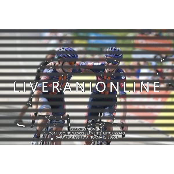 15-06-2025 Criterium Du Dauphine Libere; Tappa 08 Val D\'arc - Plateau Du Mont Cenis; 2025, Picnic - Postnl; Bardet, Romain; Hamilton, Chris; Plateau Du Mont Cenis; ©SIROTTI - AGENZIA ALDO LIVERANI SAS
