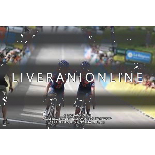 15-06-2025 Criterium Du Dauphine Libere; Tappa 08 Val D\'arc - Plateau Du Mont Cenis; 2025, Picnic - Postnl; Bardet, Romain; Hamilton, Chris; Plateau Du Mont Cenis; ©SIROTTI - AGENZIA ALDO LIVERANI SAS