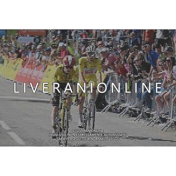 15-06-2025 Criterium Du Dauphine Libere; Tappa 08 Val D\'arc - Plateau Du Mont Cenis; 2025, Uae Team Emirates - Xrg; 2025, Visma - Lease A Bike; Pogacar, Tadej; Vingegaard, Jonas; Plateau Du Mont Cenis; ©SIROTTI - AGENZIA ALDO LIVERANI SAS