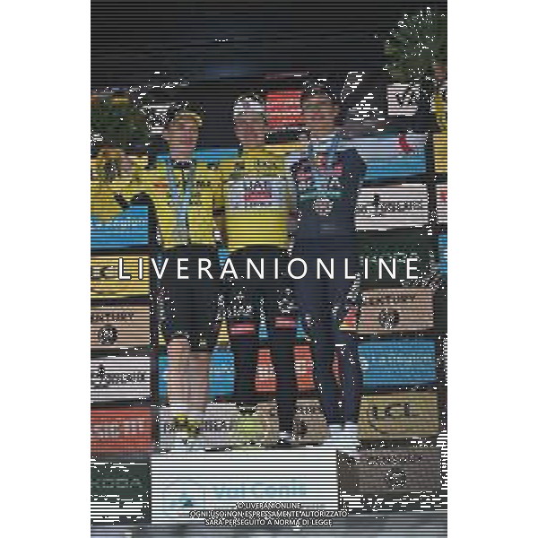 15-06-2025 Criterium Du Dauphine Libere; Tappa 08 Val D\'arc - Plateau Du Mont Cenis; 2025, Uae Team Emirates - Xrg; 2025, Visma - Lease A Bike; 2025, Red Bull - Bora Hansgrohe; Pogacar, Tadej; Vingegaard, Jonas; Lipowitz, Florian; Plateau Du Mont Cenis; ©SIROTTI - AGENZIA ALDO LIVERANI SAS