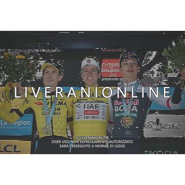 15-06-2025 Criterium Du Dauphine Libere; Tappa 08 Val D\'arc - Plateau Du Mont Cenis; 2025, Uae Team Emirates - Xrg; 2025, Visma - Lease A Bike; 2025, Red Bull - Bora Hansgrohe; Pogacar, Tadej; Vingegaard, Jonas; Lipowitz, Florian; Plateau Du Mont Cenis; ©SIROTTI - AGENZIA ALDO LIVERANI SAS