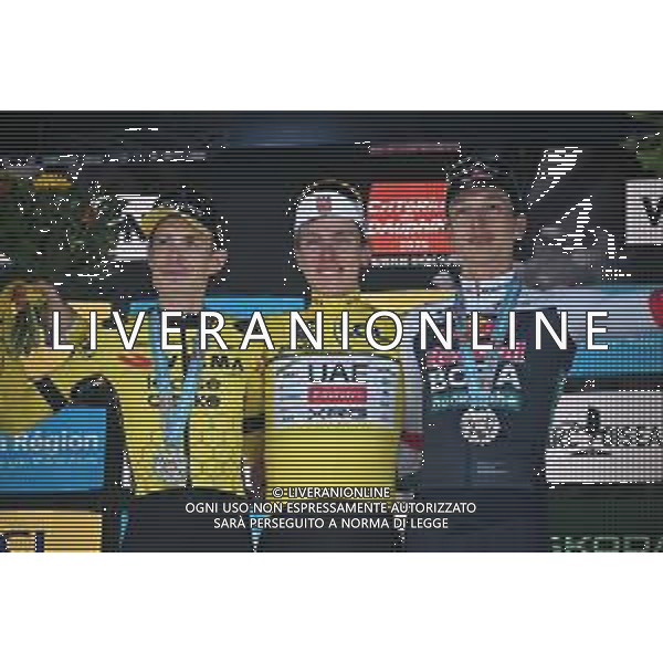 15-06-2025 Criterium Du Dauphine Libere; Tappa 08 Val D\'arc - Plateau Du Mont Cenis; 2025, Uae Team Emirates - Xrg; 2025, Visma - Lease A Bike; 2025, Red Bull - Bora Hansgrohe; Pogacar, Tadej; Vingegaard, Jonas; Lipowitz, Florian; Plateau Du Mont Cenis; ©SIROTTI - AGENZIA ALDO LIVERANI SAS