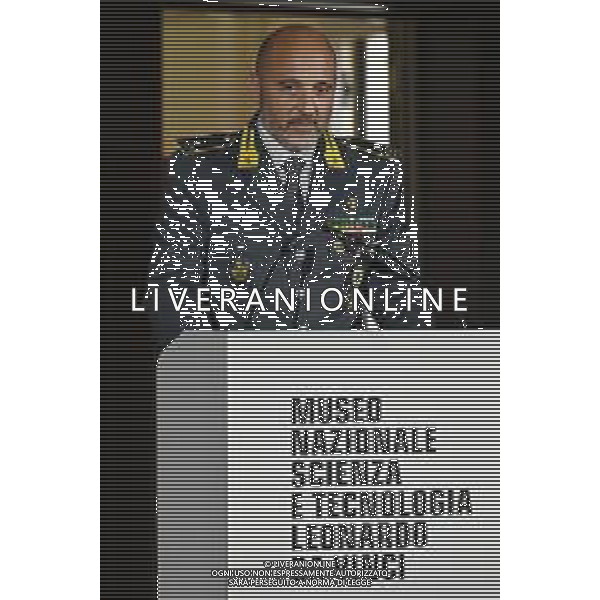 TVRG Museo Scienza e Tecnologia nella foto Andrea Fiducia, comandante Provinciale Guardia di Finanza di Milano Milano 17-06-2025 Conferenza stampa di presentazione dell\'esposizione di auto d\'epoca presso il Museo Nazionale Scienza e Tecnologia e dal titolo Fatte su Misura foto Roberto Garavaglia/Agenzia Aldo Liverani sas