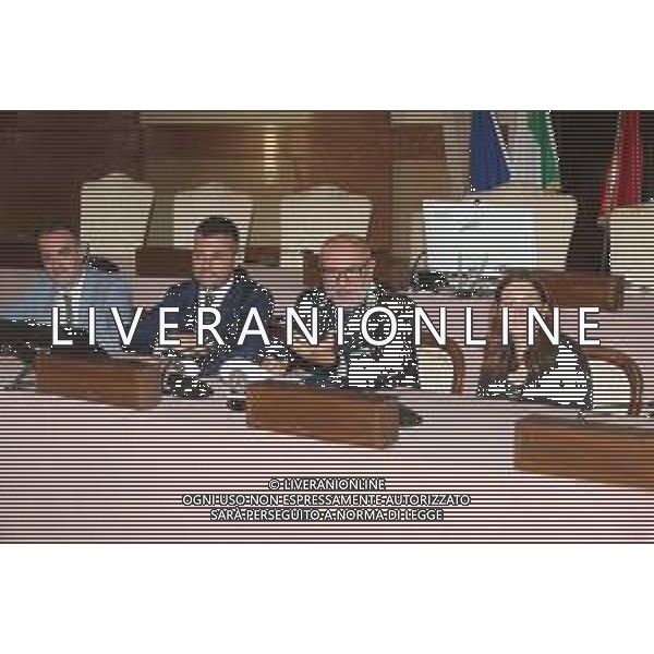 IMOLA 19 06 2025 PRESENTAZIONE NUOVO COMMANDANTE DELLA POLIZIA LOCALE MASSIMILIANO GALLONI NELLA FOTO DA DESTRA SINDACA DI CASALFIUMANESE BEATRICE POLI,COMM.POLIZIA LOCALE MASSIMILIANO GALLONI,SINDACO DI IMOLA MARCO PANIERI ©SANNA - AGENZIA ALDO LIVERANI SAS