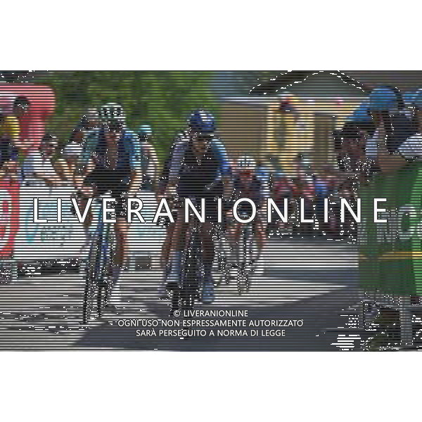 19-06-2025 Tour De Suisse; Tappa 05 La Punt - Santa Maria In Calanca; 2025, Israel - Premier Tech; 2025, Decathlon - Ag2r La Mondiale; Riccitello, Matthew; Gall, Felix; Santa Maria In Calanca; ©SIROTTI - AGENZIA ALDO LIVERANI SAS
