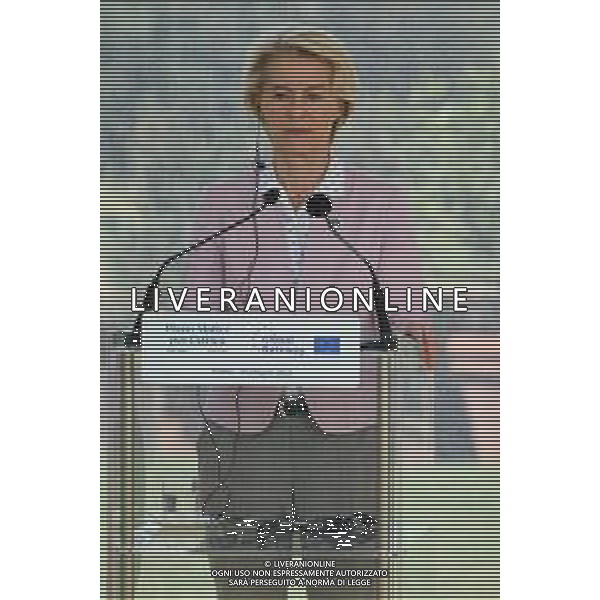 Roma - 20 Giugno 2025 DICHIARAZIONI, durante il "The Mattei Plan for Africa and the Global Gateway A common effort with the African Continent”, copresieduto dal Presidente del Consiglio dei Ministri, Giorgia Meloni e dalla Presidente della Commissione Europea, Ursula von der Leyen Nella Foto: Ursula von der Leyen  Andrea Bracaglia- AGENZIA ALDO LIVERANI SAS