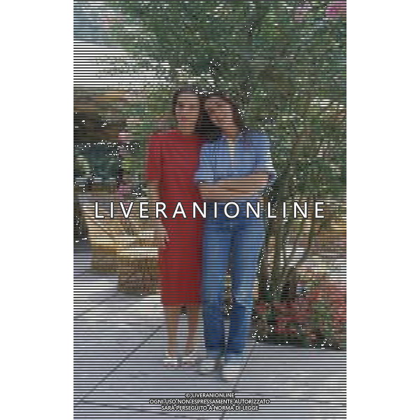 DIAP-RETROSPETTIVA FRANCESCA COMENCINI REGISTA NELLA FOTO FRANCESCA COMENCINI CON GIULIA BOSCHI A VENEZIA NELL\'ANNO 1984 AG ALDO LIVERANI SAS