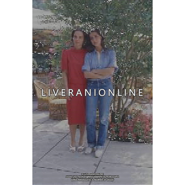 DIAP-RETROSPETTIVA FRANCESCA COMENCINI REGISTA NELLA FOTO FRANCESCA COMENCINI CON GIULIA BOSCHI A VENEZIA NELL\'ANNO 1984 AG ALDO LIVERANI SAS