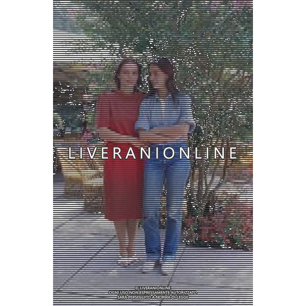 DIAP-RETROSPETTIVA FRANCESCA COMENCINI REGISTA NELLA FOTO FRANCESCA COMENCINI CON GIULIA BOSCHI A VENEZIA NELL\'ANNO 1984 AG ALDO LIVERANI SAS