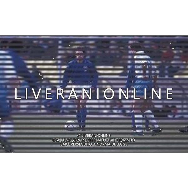DIAP-RETROSPETTIVA ROBERTO BAGGIO CALCIATORE NELLA FOTO ROBERTO BAGGIO CON LA MAGLIA DELLA NAZIONALE ITALIANA DI CALCIO ANNO 1991 AG ALDO LIVERANI SAS