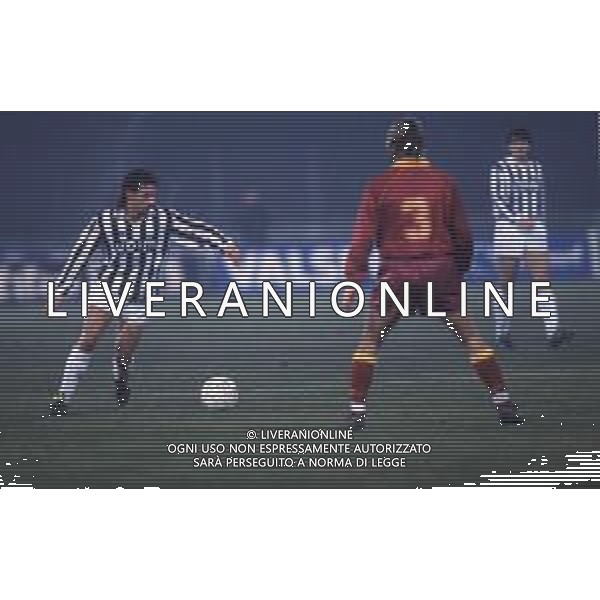 DIAP-RETROSPETTIVA ROBERTO BAGGIO CALCIATORE NELLA FOTO ROBERTO BAGGIO CON LA MAGLIA DELLA JUVENTUS NELL\'ANNO 1990 AG ALDO LIVERANI SAS