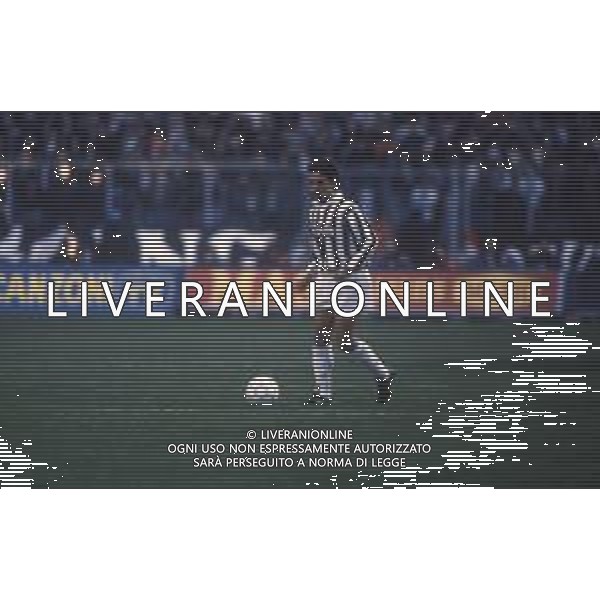 DIAP-RETROSPETTIVA ROBERTO BAGGIO CALCIATORE NELLA FOTO ROBERTO BAGGIO CON LA MAGLIA DELLA JUVENTUS NELL\'ANNO 1991 AG ALDO LIVERANI SAS