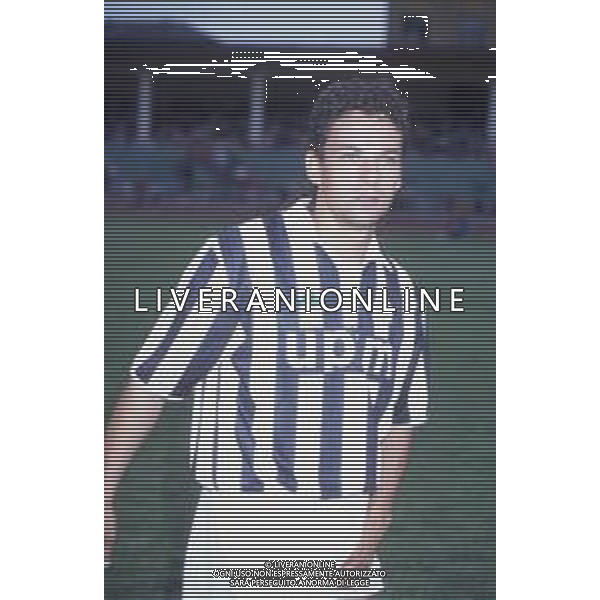 DIAP-RETROSPETTIVA ROBERTO BAGGIO CALCIATORE NELLA FOTO ROBERTO BAGGIO CON LA MAGLIA DELLA JUVENTUS NELL\'ANNO 1991 AG ALDO LIVERANI SAS