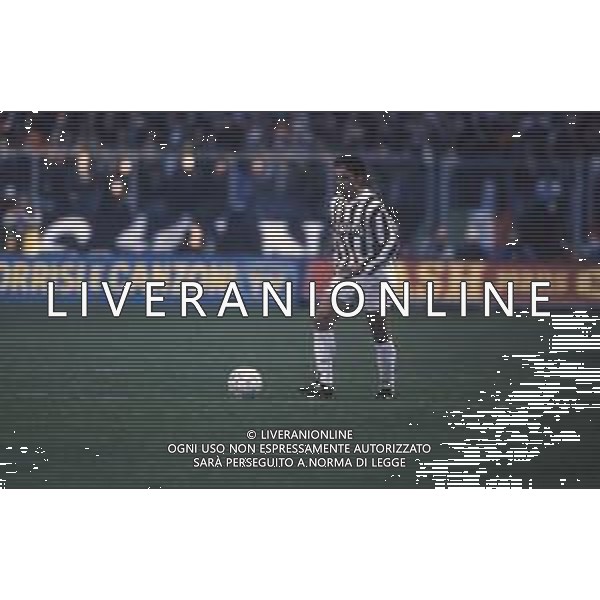 DIAP-RETROSPETTIVA ROBERTO BAGGIO CALCIATORE NELLA FOTO ROBERTO BAGGIO CON LA MAGLIA DELLA JUVENTUS NELL\'ANNO 1991 AG ALDO LIVERANI SAS