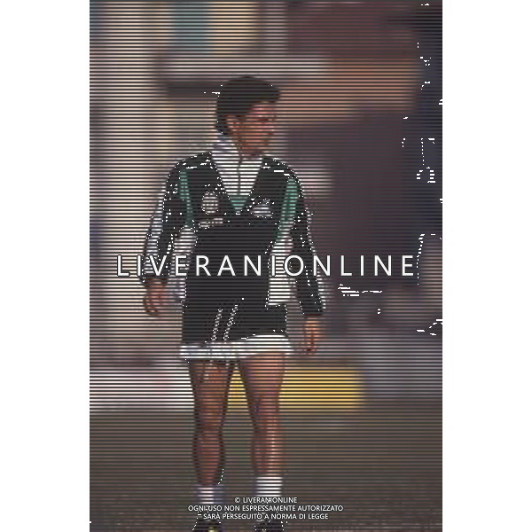 DIAP-RETROSPETTIVA ROBERTO BAGGIO CALCIATORE NELLA FOTO ROBERTO BAGGIO CON LA MAGLIA DELLA JUVENTUS NELL\'ANNO 1991 AG ALDO LIVERANI SAS