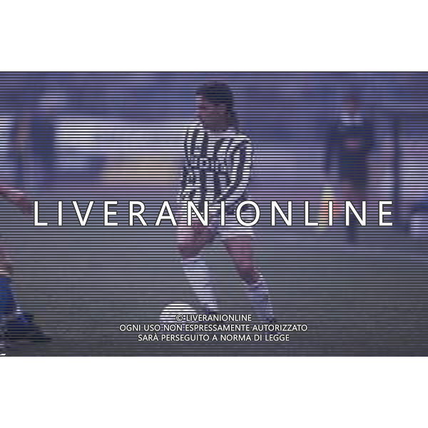 DIAP-RETROSPETTIVA ROBERTO BAGGIO CALCIATORE NELLA FOTO ROBERTO BAGGIO CON LA MAGLIA DELLA JUVENTUS NELL\'ANNO 1992 AG ALDO LIVERANI SAS