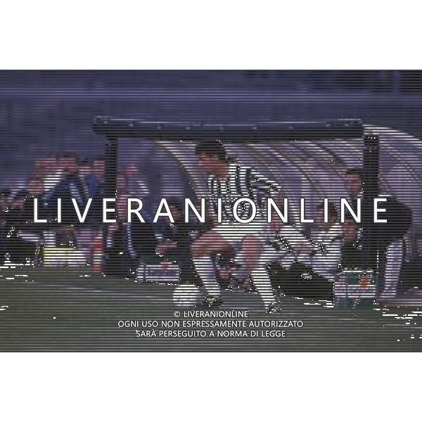 DIAP-RETROSPETTIVA ROBERTO BAGGIO CALCIATORE NELLA FOTO ROBERTO BAGGIO CON LA MAGLIA DELLA JUVENTUS NELL\'ANNO 1992 AG ALDO LIVERANI SAS