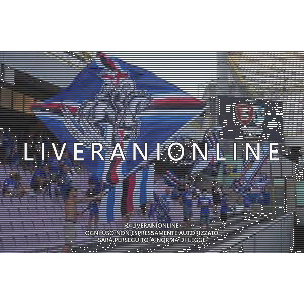 TVPM SALERNITANA SAMPDORIA NELLA FOTO: TIFOSI SAMPDORIA FOTO MOSCA \ AGENZIA LIVERANI - AGENZIA ALDO LIVERANI SAS - Salernitana vs Sampdoria - Playout Campionato Calcio Serie BKT 22.06.2025