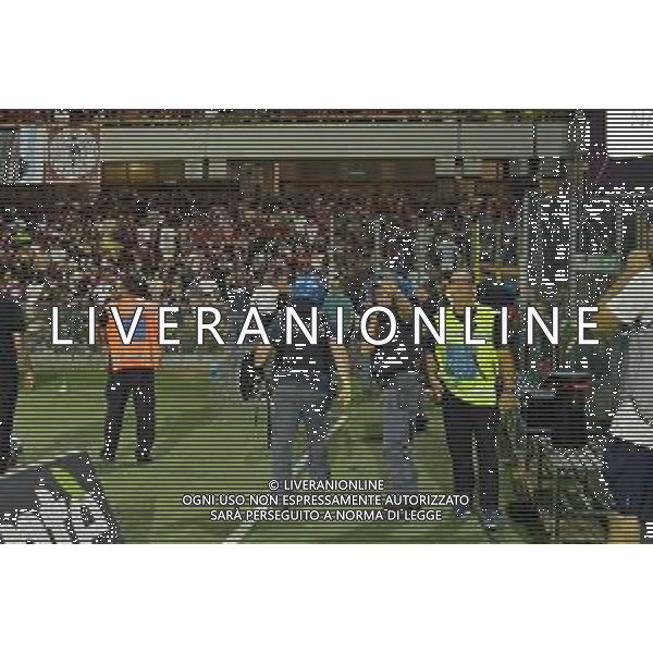 22 06 2025 - Salerno. Stadio Arechi. Campionato Serie B. Playout Ritorno. Salernitana-Sampdoria Nella foto polizia celere sotto curva salernitana Foto Giuseppe Cuozzo/Agenzia Liverani - AGENZIA ALDO LIVERANI SAS
