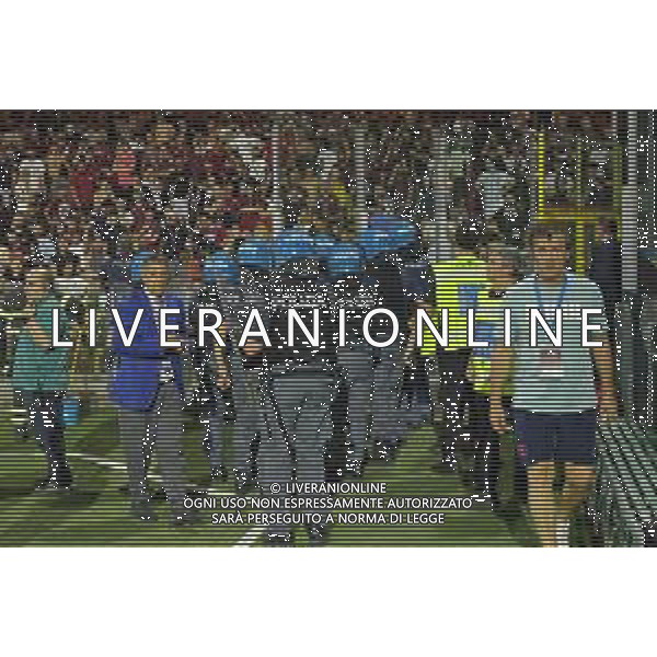 22 06 2025 - Salerno. Stadio Arechi. Campionato Serie B. Playout Ritorno. Salernitana-Sampdoria Nella foto polizia celere sotto curva salernitana Foto Giuseppe Cuozzo/Agenzia Liverani - AGENZIA ALDO LIVERANI SAS