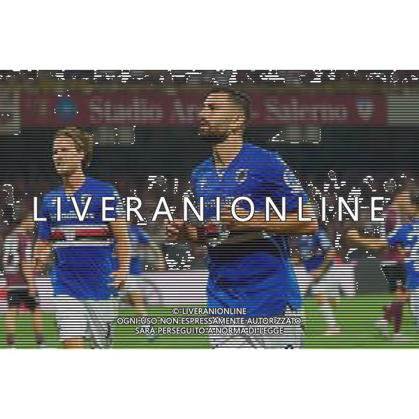 TVEM June 22, 2025 Salerno, Italy - US Salernitana 1919 vs UC Sampdoria - Italian Soccer Serie BKT Playout match 2024/25 - Arechi Stadium. In the pic: Massimo Coda of UC Sampdoria celebrates after scoring a goal ©TVEM Emmanuele Mastrodonato - AGENZIA ALDO LIVERANI SAS