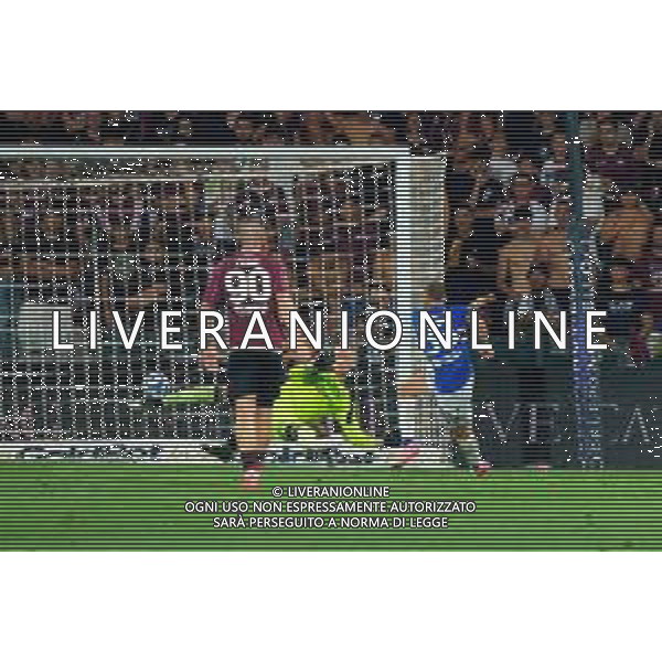 TVEM June 22, 2025 Salerno, Italy - US Salernitana 1919 vs UC Sampdoria - Italian Soccer Serie BKT Playout match 2024/25 - Arechi Stadium. In the pic: Giuseppe Sibilli of UC Sampdoria scores a goal of 0-2 ©TVEM Emmanuele Mastrodonato - AGENZIA ALDO LIVERANI SAS