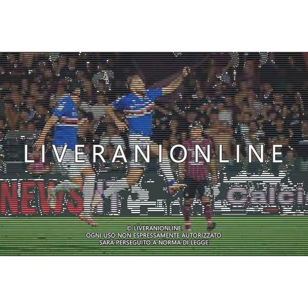 TVEM June 22, 2025 Salerno, Italy - US Salernitana 1919 vs UC Sampdoria - Italian Soccer Serie BKT Playout match 2024/25 - Arechi Stadium. In the pic: Giuseppe Sibilli of UC Sampdoria celebrates after scoring a goal ©TVEM Emmanuele Mastrodonato - AGENZIA ALDO LIVERANI SAS
