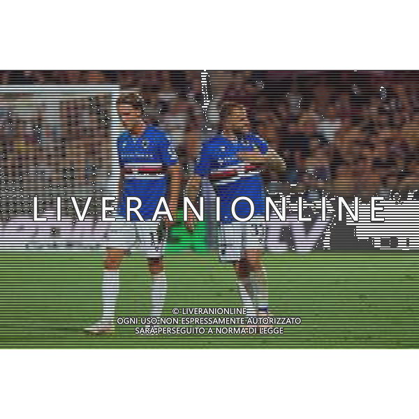 TVEM June 22, 2025 Salerno, Italy - US Salernitana 1919 vs UC Sampdoria - Italian Soccer Serie BKT Playout match 2024/25 - Arechi Stadium. In the pic: Giuseppe Sibilli of UC Sampdoria celebrates after scoring a goal ©TVEM Emmanuele Mastrodonato - AGENZIA ALDO LIVERANI SAS