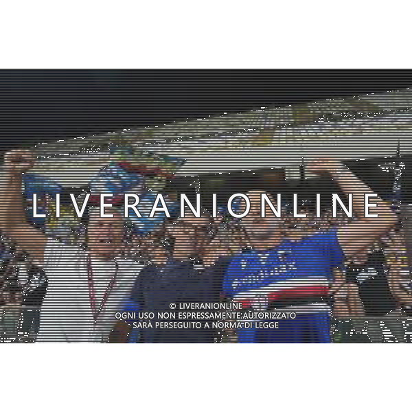 TVPM SALERNITANA SAMPDORIA NELLA FOTO: ESULTANZA EVANI ALBERICO , LOMBARDO ATTILIO FOTO MOSCA AGENZIA LIVERANI - AGENZIA ALDO LIVERANI SAS - Salernitana vs Sampdoria - Playout Campionato Calcio Serie BKT 22.06.2025