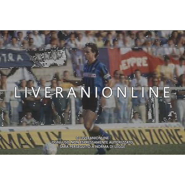 DIAP-RETROSPETTIVA LAMBERTO PIOVANELLI CALCIATORE NELLA FOTO LAMBERTO PIOVANELLI CON LA MAGLIA DEL PISA CALCIO NELL\'ANNO 1991 AG ALDO LIVERANI SAS