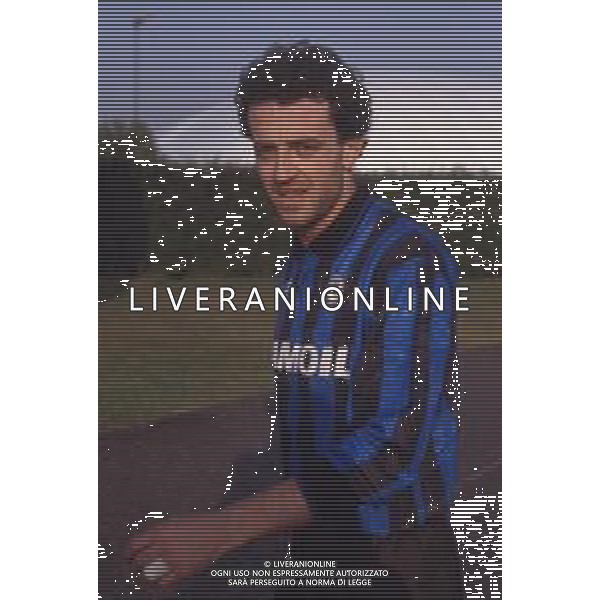 DIAP-RETROSPETTIVA LAMBERTO PIOVANELLI CALCIATORE NELLA FOTO LAMBERTO PIOVANELLI CON LA MAGLIA DELL\'ATALANTA CALCIO AG ALDO LIVERANI SAS 