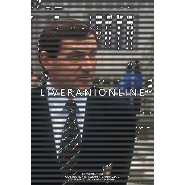 DIAP-RETROSPETTIVA TARCISIO BURGNICH ALLENATORE E CALCIATORE NELLA FOTO TARCISIO BURGNICH ALLENATORE CREMONESE CALCIO NELL\'ANNO 1990-91 AG ALDO LIVERANI SAS