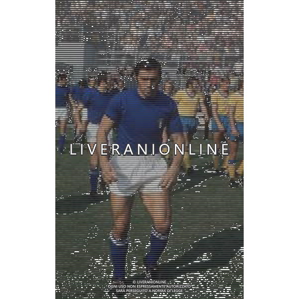 DIAP-RETROSPETTIVA TARCISIO BURGNICH ALLENATORE E CALCIATORE NELLA FOTO TARCISIO BURGNICH CON LA MAGLIA DELLA NAZIONALE ITALIANA DI CALCIO AG ALDO LIVERANI SAS 