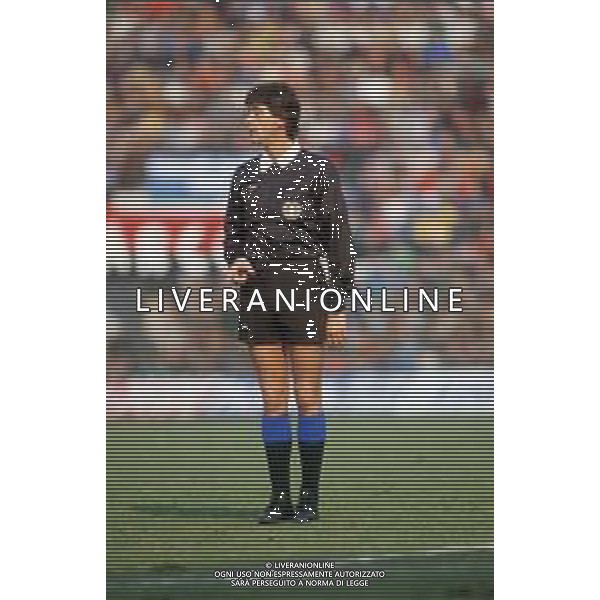 DIAP-RETROSPETTIVA CLAUDIO PIERI ARBITRO NELLA FOTO L\'ARBITRO CLAUDIO PIERI NELL\'ANNO 1986-87 AG ALDO LIVERANI SAS