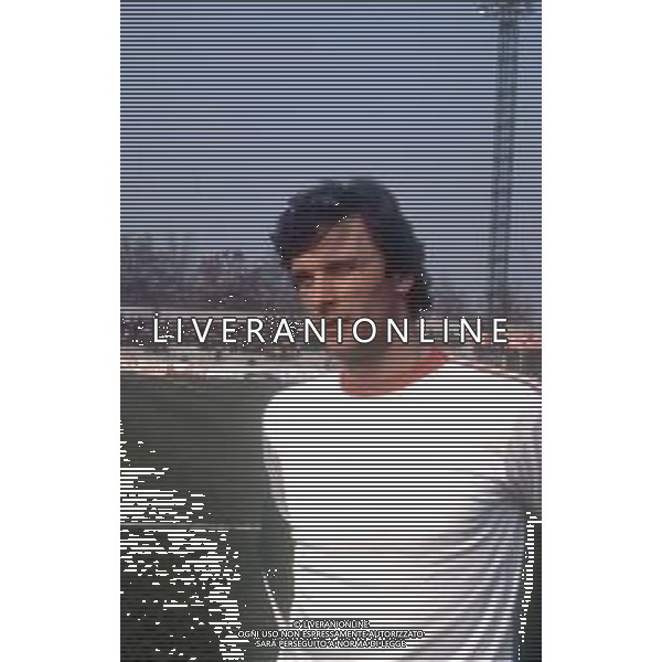 DIAP-RETROSPETTIVA WLADYSLAW ZMUDA CALCIATORE NELLA FOTO WLADYSLAW ZMUDA CON LA MAGLIA DELLA NAZIONALE DELLA POLONIA ANNO 1982 FOTO ENRICO LIVERANI-AG ALDO LIVERANI SAS