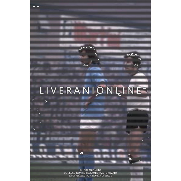 DIAP-RETROSPETTIVA GIORGIO BRAGLIA CALCIATORE NELLA FOTO GIORGIO BRAGLIA CON LA MAGLIA DEL NAPOLII CALCIO AG ALDO LIVERANI SAS