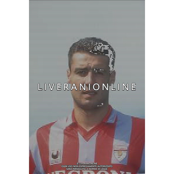 DIAP-RETROSPETTIVA MARKO PEROVIC CALCIATORE NELLA FOTO MARKO PEROVIC CON LA MAGLIA DELLA CREMONESE CALCIO AG ALDO LIVERANI SAS