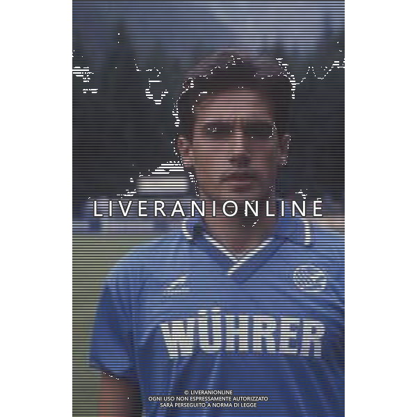 DIAP-RETROSPETTIVA LUCA LUZARDI CALCIATORE NELLA FOTO LUCA LUZARDI CON LA MAGLIA DEL BRESCIA CALCIO AG ALDO LIVERANI SAS