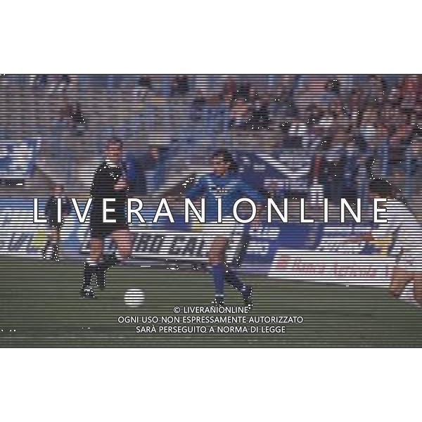 DIAP-RETROSPETTIVA LUCA LUZARDI CALCIATORE NELLA FOTO LUCA LUZARDI CON LA MAGLIA DEL BRESCIA CALCIO AG ALDO LIVERANI SAS