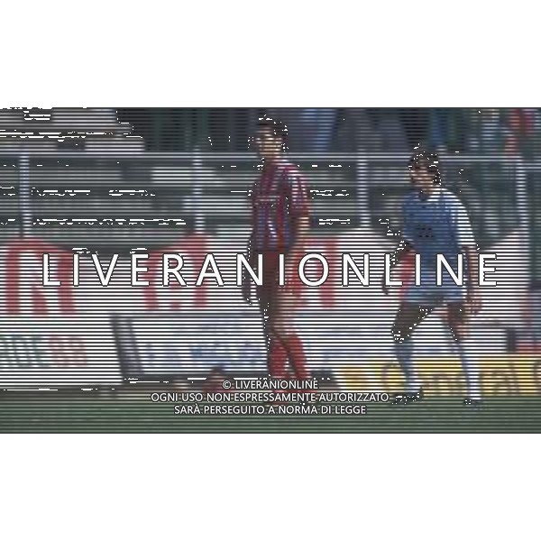 DIAP-RETROSPETTIVA LUCA LUZARDI CALCIATORE NELLA FOTO LUCA LUZARDI CON LA MAGLIA DELLA LAZIO CALCIO AG ALDO LIVERANI SAS