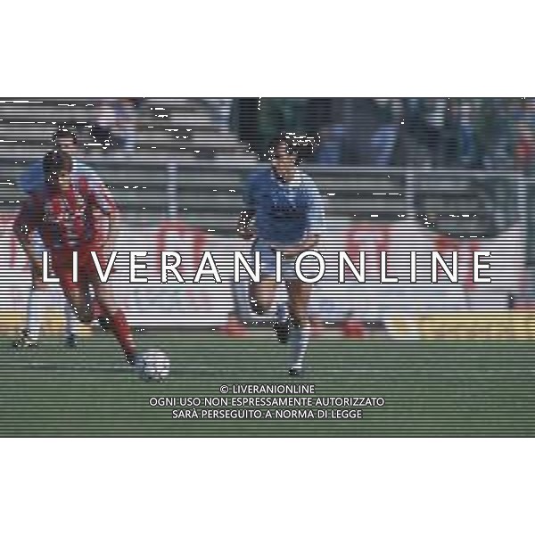 DIAP-RETROSPETTIVA LUCA LUZARDI CALCIATORE NELLA FOTO LUCA LUZARDI CON LA MAGLIA DELLA LAZIO CALCIO AG ALDO LIVERANI SAS