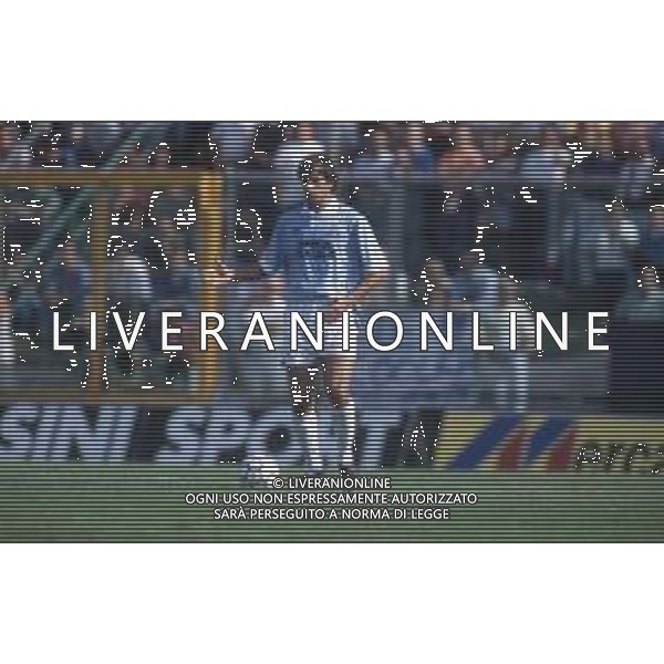DIAP-RETROSPETTIVA LUCA LUZARDI CALCIATORE NELLA FOTO LUCA LUZARDI CON LA MAGLIA DELLA LAZIO CALCIO AG ALDO LIVERANI SAS